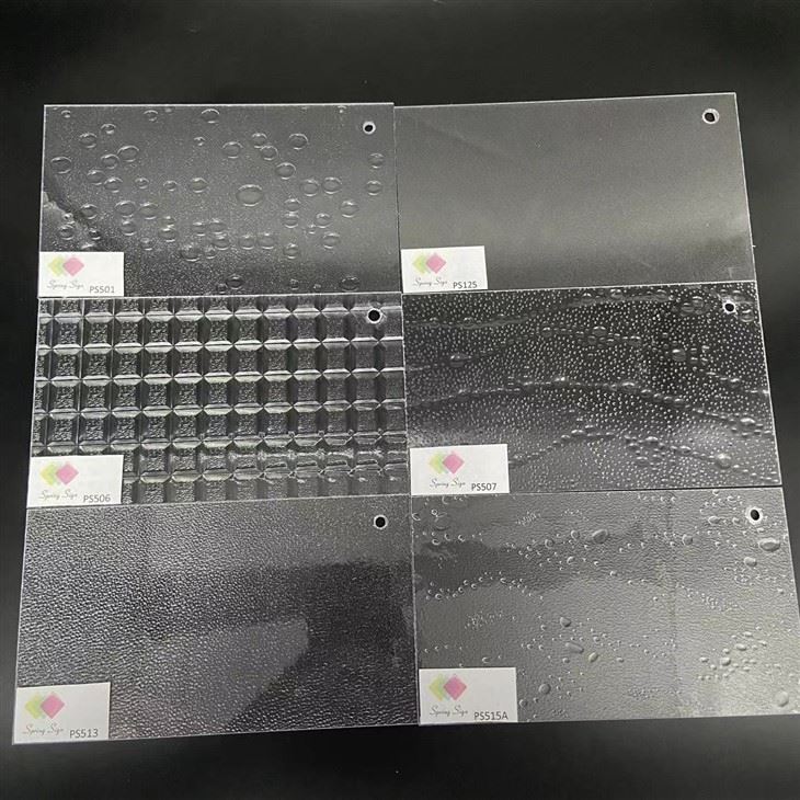 Bathroom Decoration Clear Textured Plastic Acrylic Sheet Shower PS Sheet